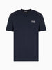 EA7 Emporio Armani T-shirt Logo Series in jersey di cotone Uomo Blu