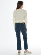 Yes Zee Cardigan Corto Donna Avorio M092 IS00 0157 YES ZEE 