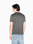 Armani Exchange T-Shirt Uomo Grigia Slim Fit in Jersey di Cotone Classico XM002784 AF10356 U8144 ARMANI EXCHANGE 