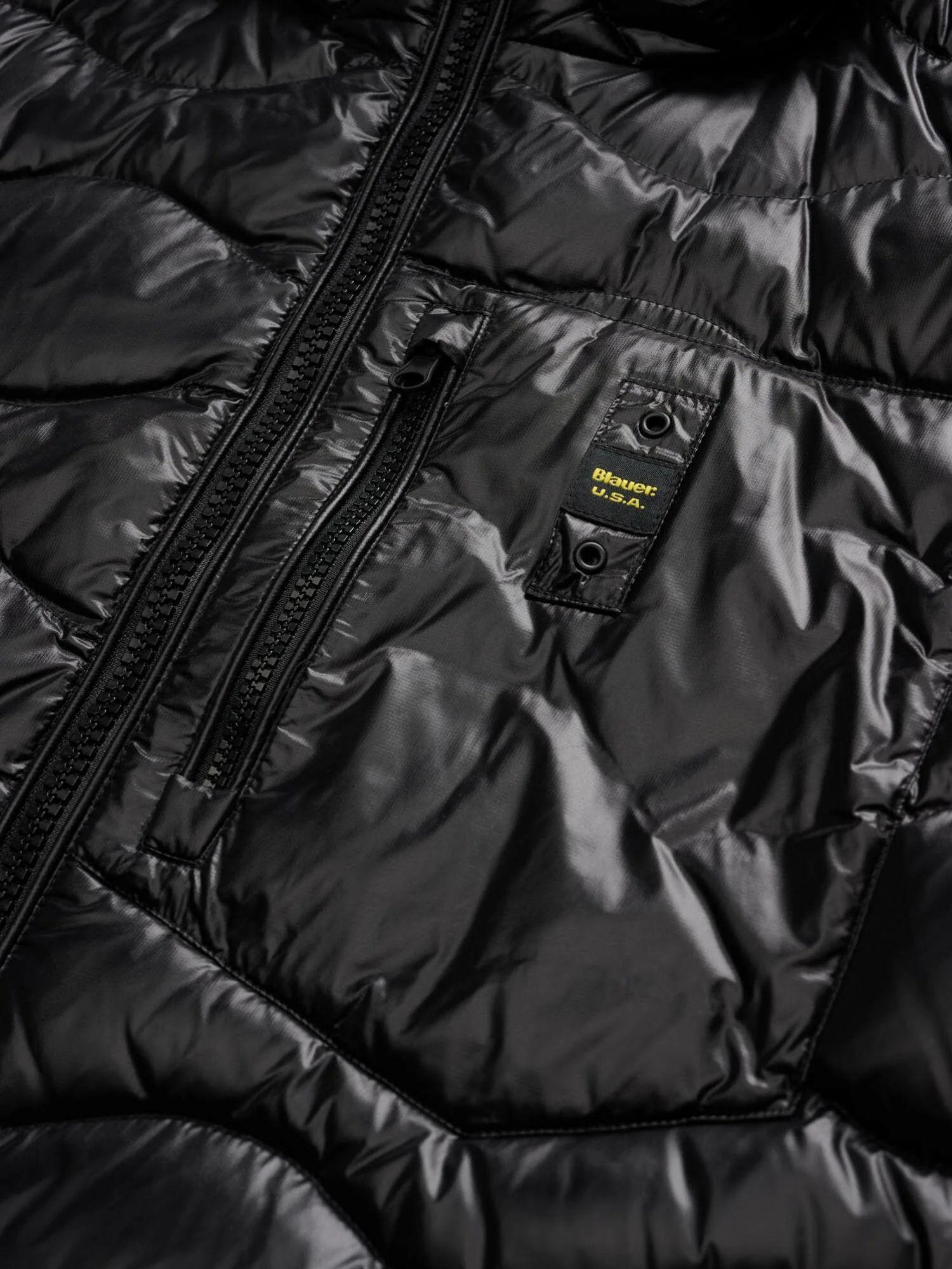 Blauer Piumino ad onde Wave Uomo Nero BLUC03074 6355 999 BLAUER 