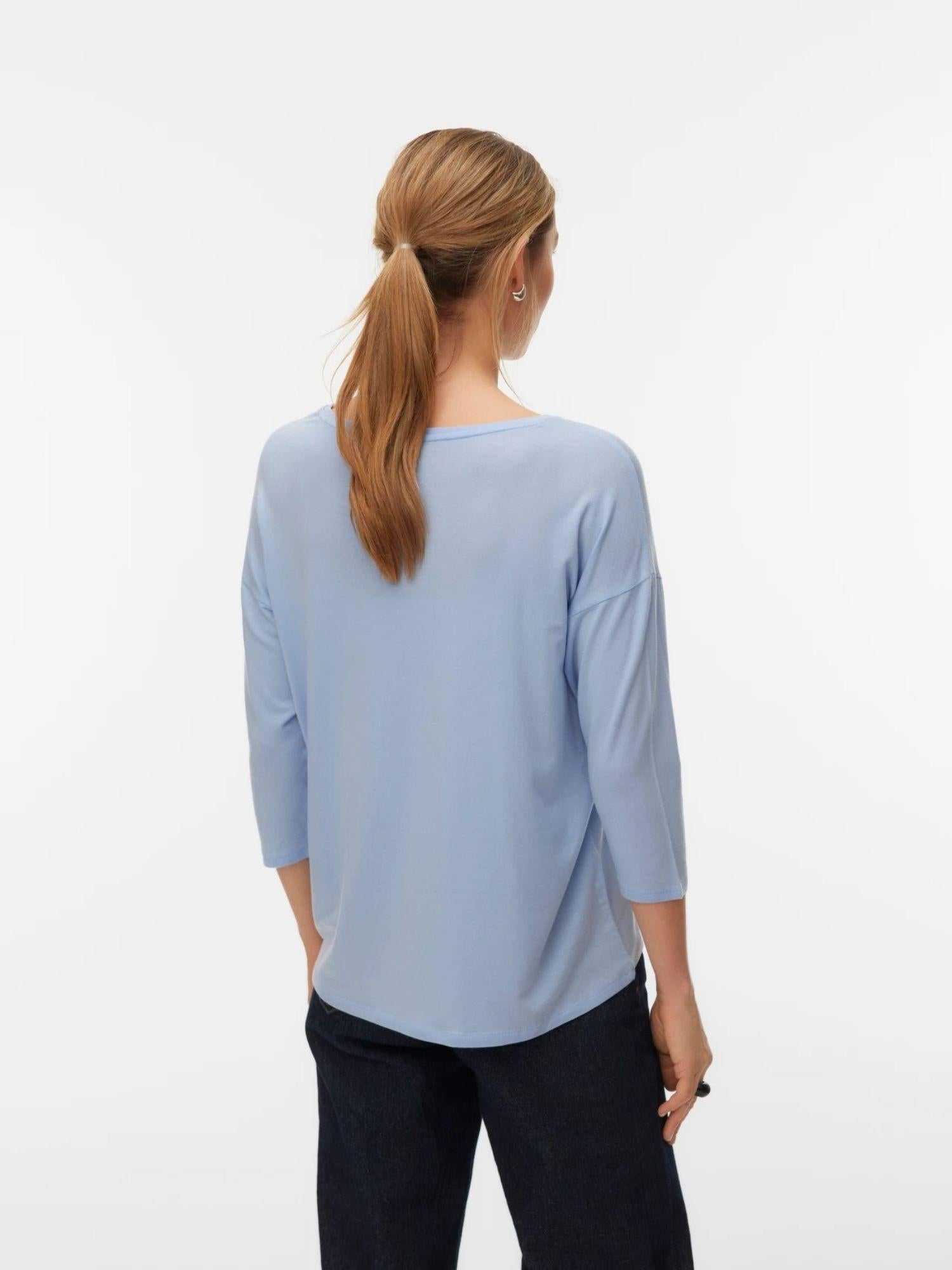 Vero Moda T-Shirt Donna Brunnera Blue Vmava 10334576 Brunnera Blue VERO MODA 