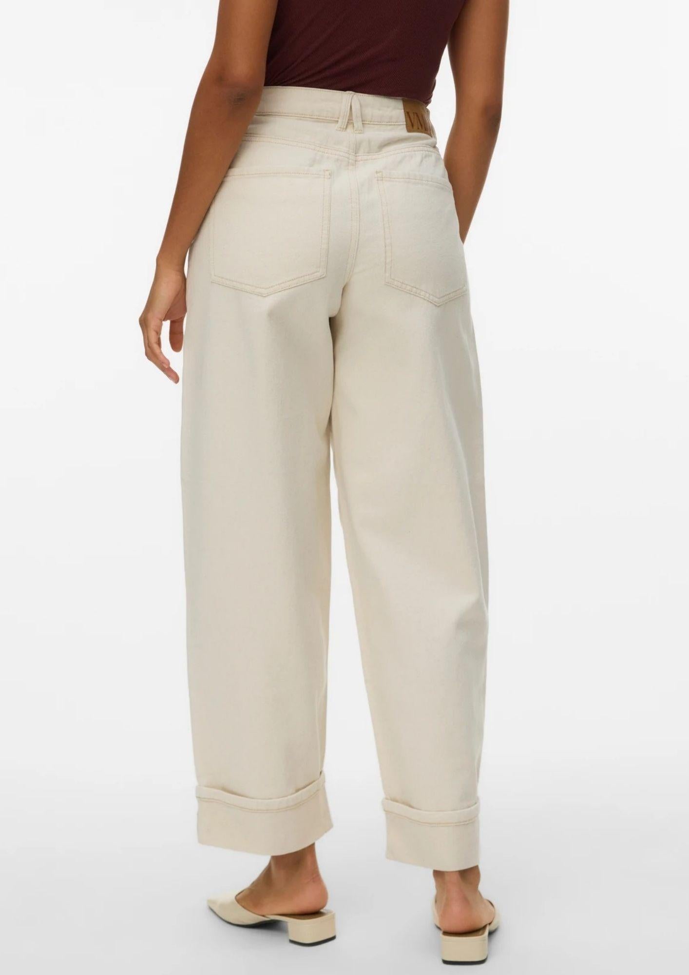 Vero Moda Jeans Donna Zelda Ecrù 10339347 Ecru VERO MODA 