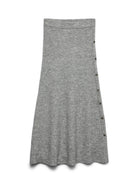 Vero Moda VMSALLY Gonna midi Donna Light Grey Melange 10334898 Light Grey Melange VERO MODA 