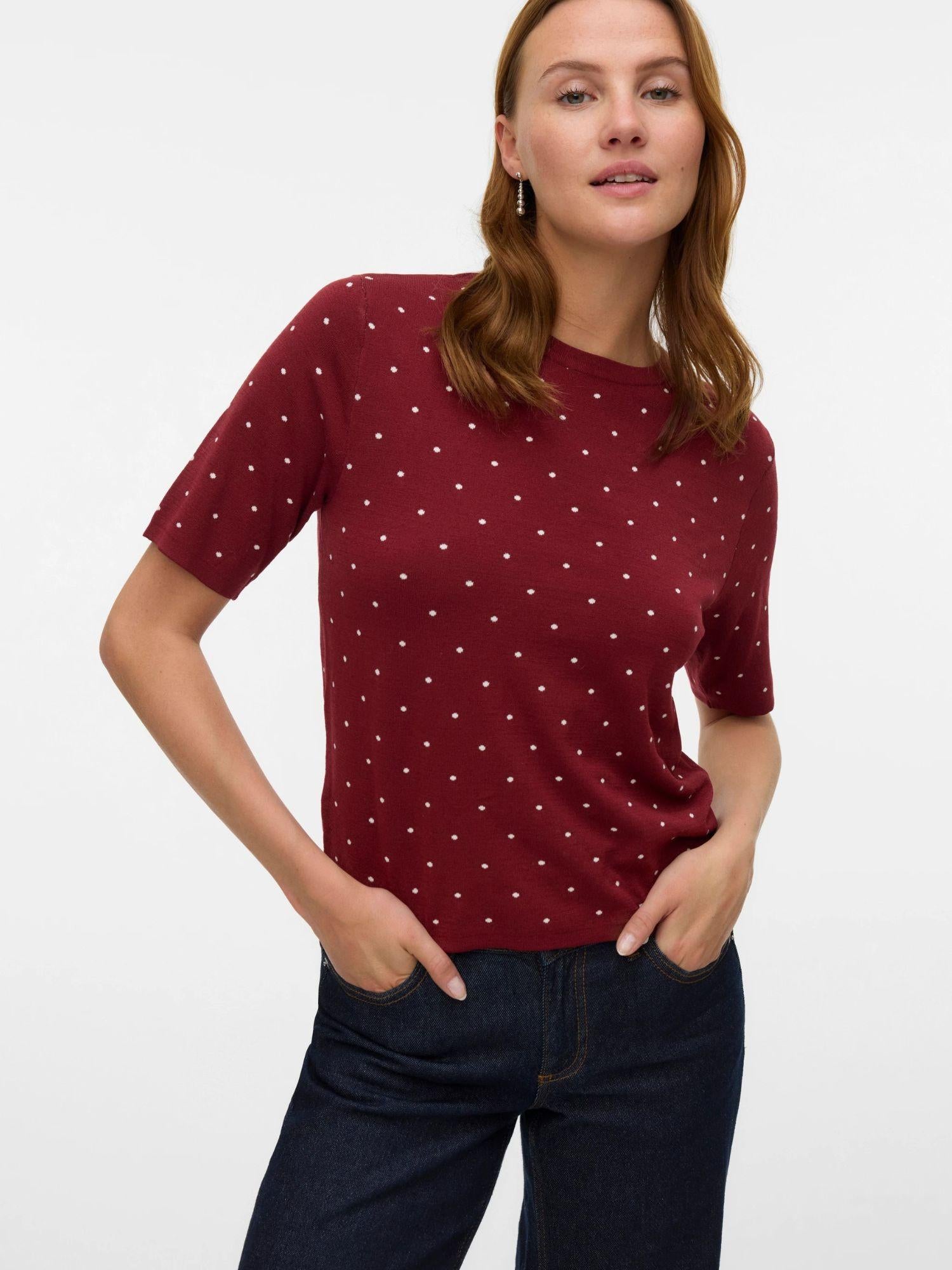 Vero Moda VMSABA Pullover Donna Syrah 10330835 Syrah VERO MODA 