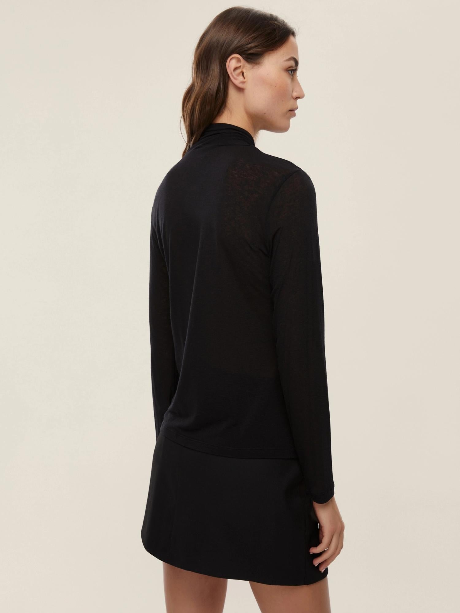 Emme Marella Dolcevita Donna in misto cashmere Ruggito Nero 2525946041200 004 EMME MARELLA 