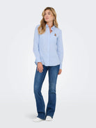Jacqueline De Yong JDYMIO Camicia Donna Cashmere Blue 15368291 Cashmere Blue JACQUELINE DE YONG 