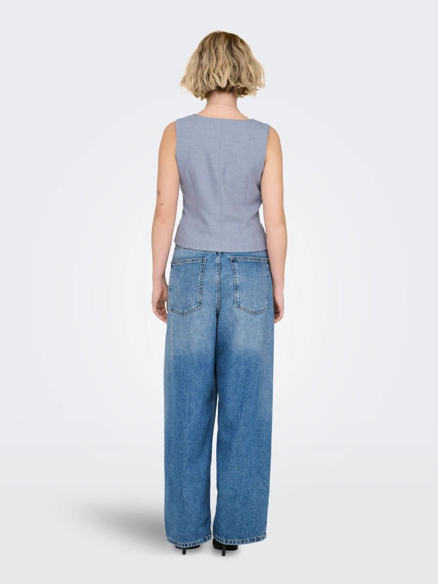 Only Gilet Donna Vintage Indigo Onllinda 15336753 Vintage Indigo ONLY 