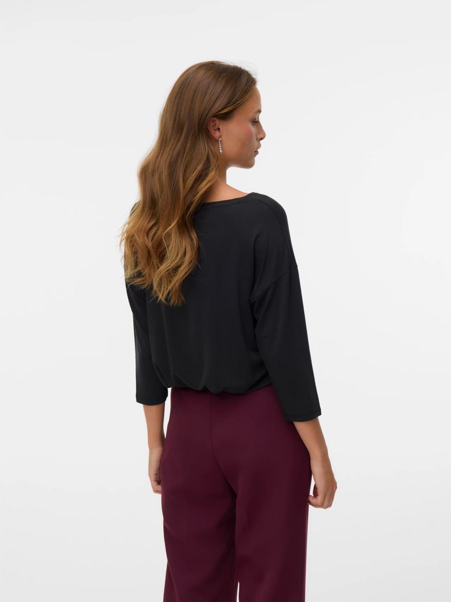 Vero Moda T-Shirt Donna Nero Vmava 10334576 Black VERO MODA 