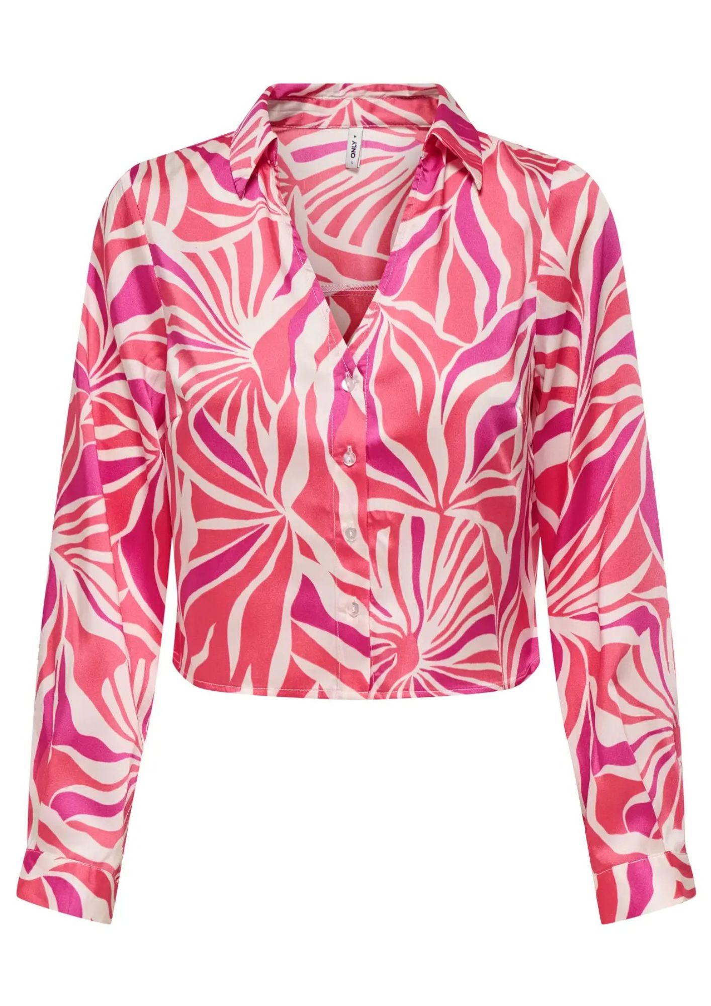 Only Camicia Donna Rosa Camelia 15339993 Camellia Rose ONLY 