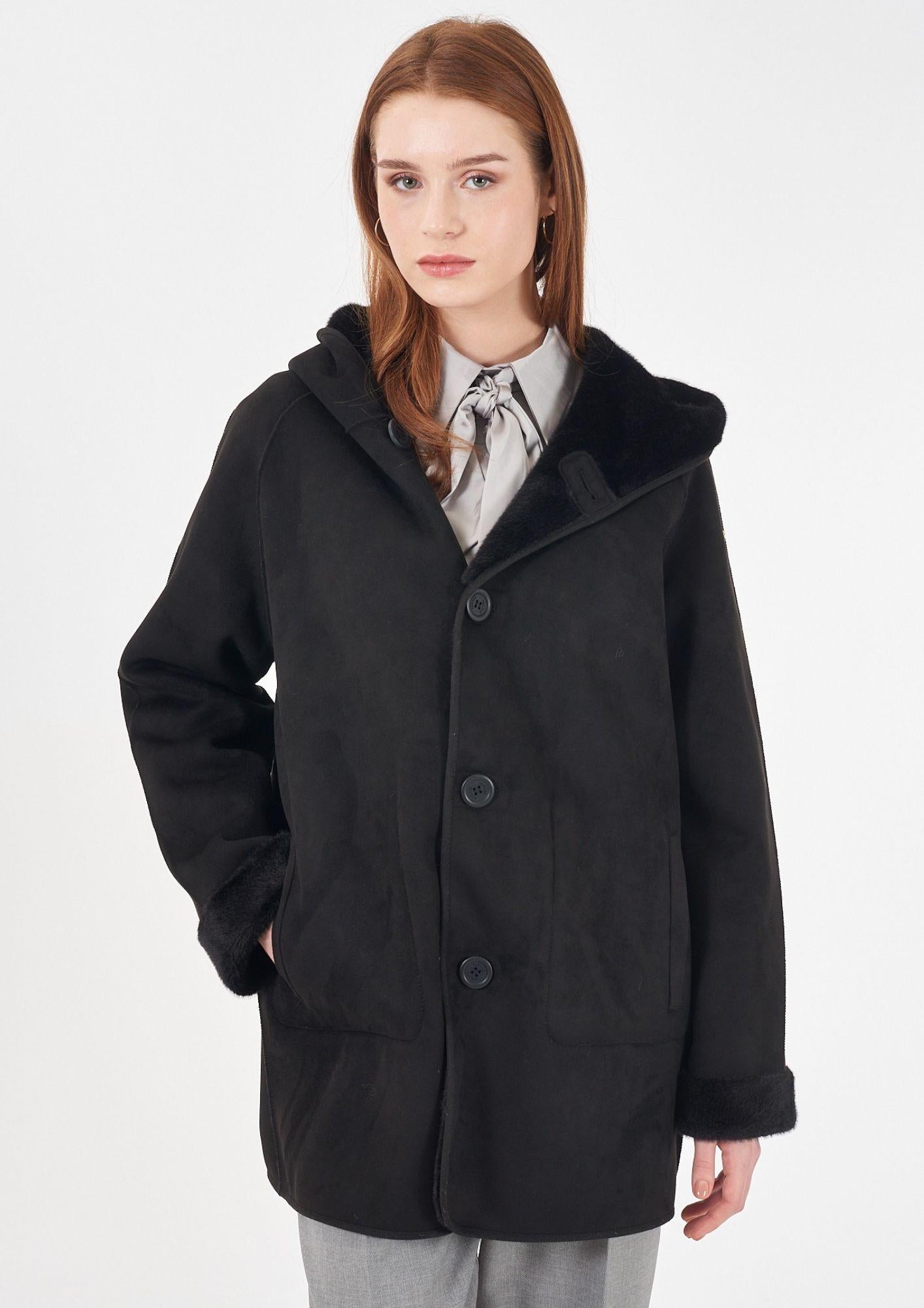 Yes Zee Cappotto Donna Nero O026 KV00 0801 YES ZEE 