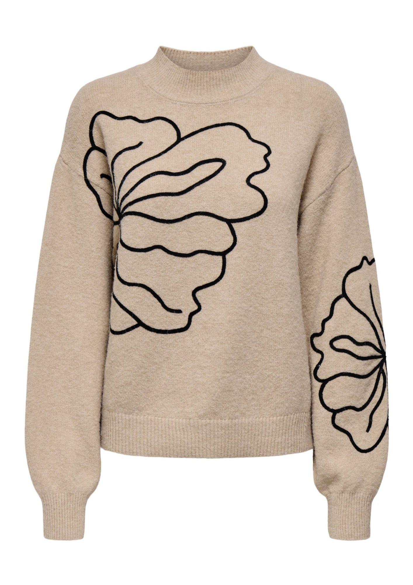 Jacqueline De Yong Pullover Donna Jella Beige 15344518 Cement MELANGE JACQUELINE DE YONG 