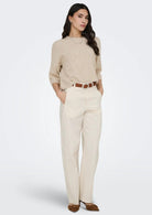 Jacqueline De Yong Pantalone Donna Bianco 15367918 Cloud Dancer JACQUELINE DE YONG 