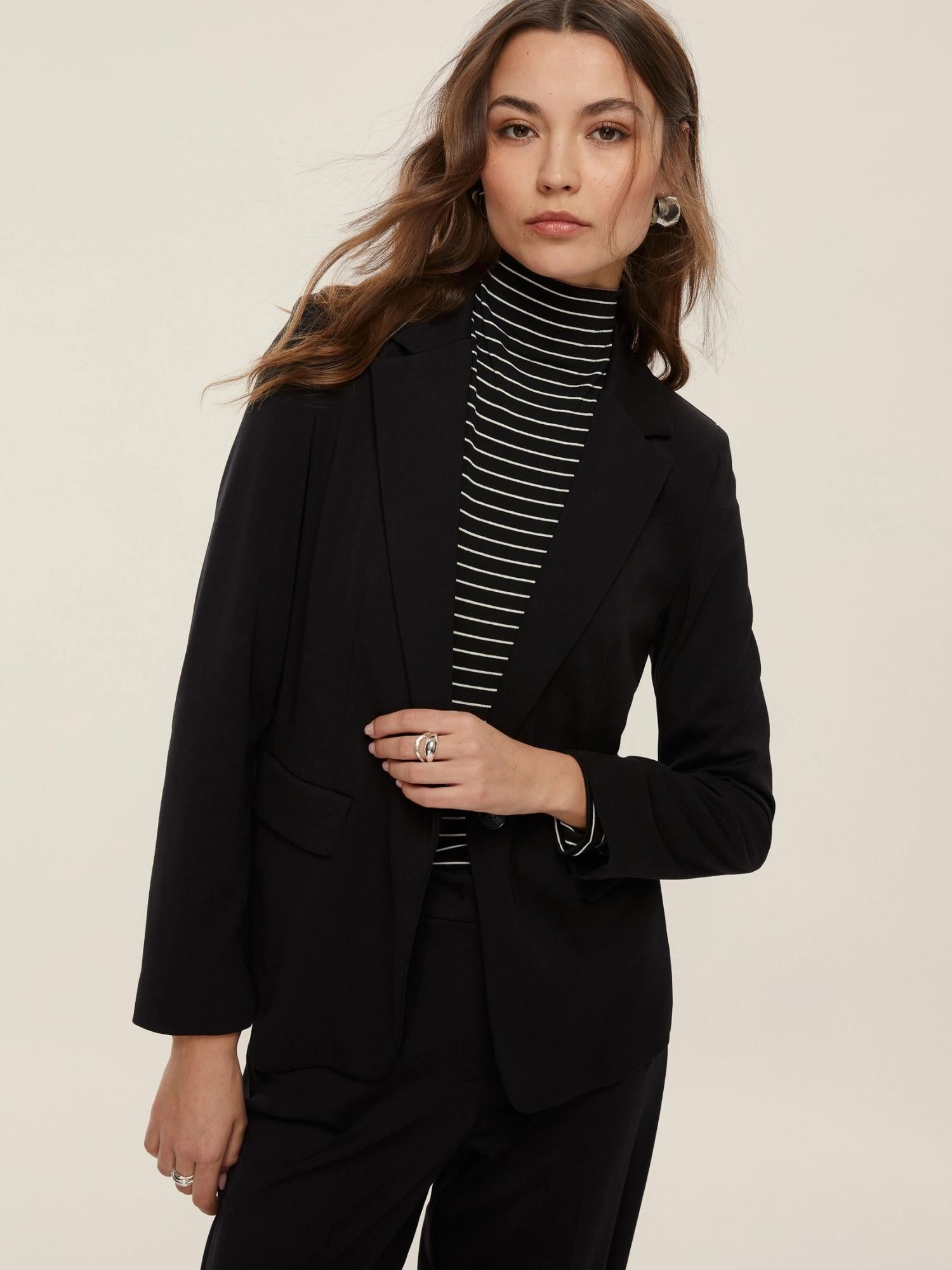 Emme Marella Giacca Donna in jersey punto Milano Gamma Nero 2525916021200 007 EMME MARELLA 