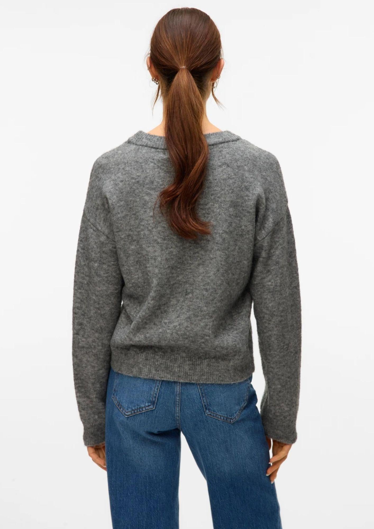 Vero Moda Pullover Donna Amoremio Grigio 10331278 Medium Grey Melange VERO MODA 