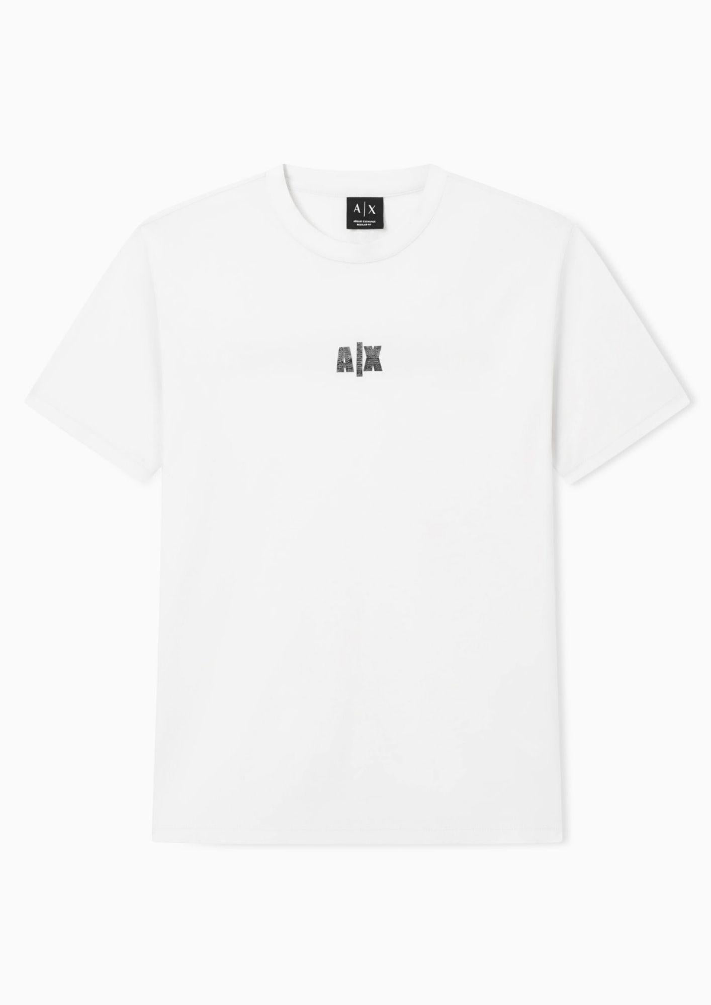 Armani Exchange T-Shirt Uomo Bianco Crema XM002509 AF10358 U1074 ARMANI EXCHANGE 