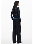 Desigual Maglione leggero con tratti floreali Donna Nero 25WWJF33 2000 DESIGUAL 