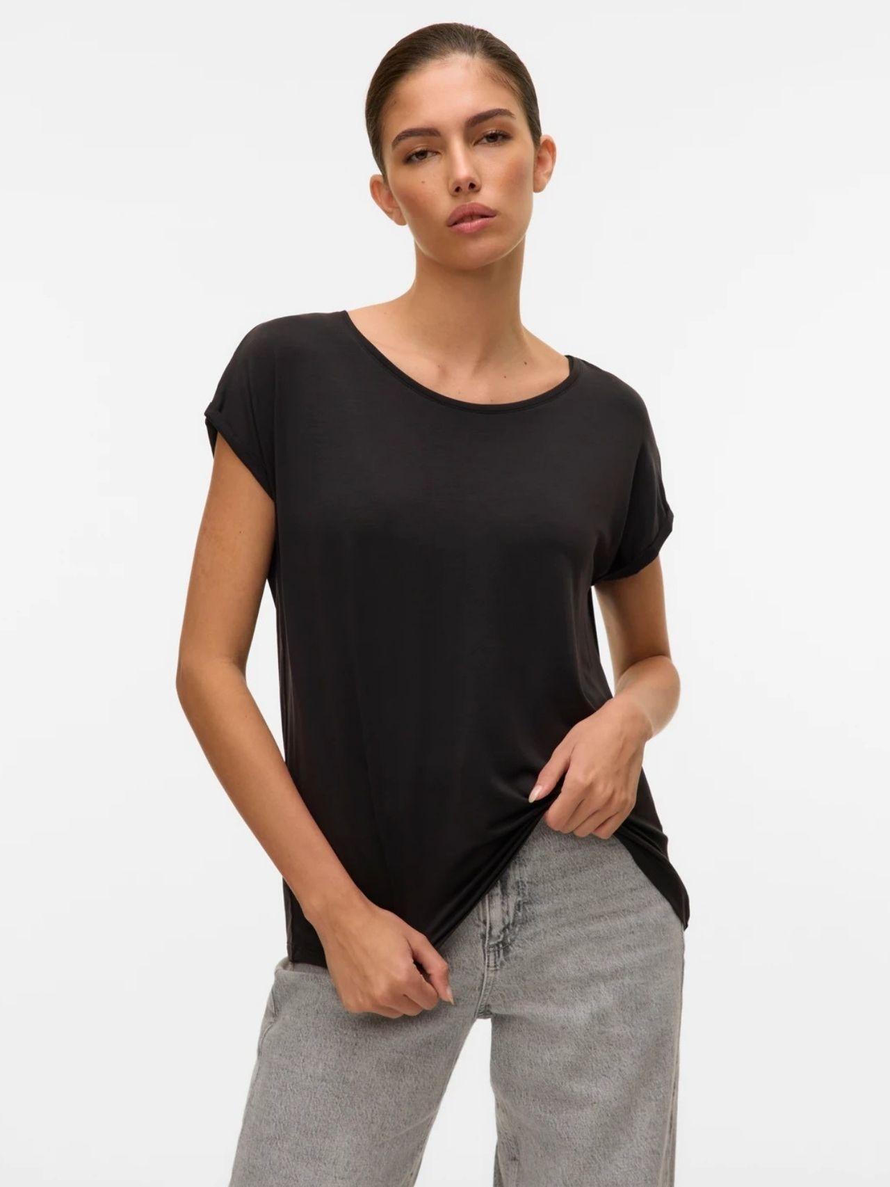 Vero Moda T-Shirt Donna Ava Nera 10284468 Black VERO MODA 