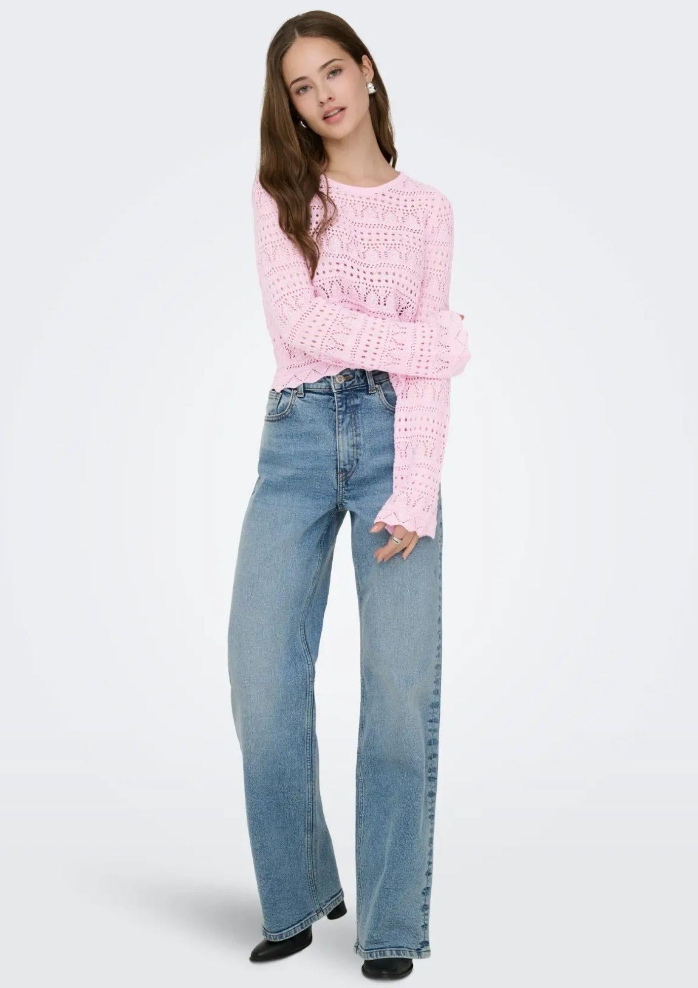 Only Pullover Donna Elke Rosa 15363049 Romance Rose ONLY 