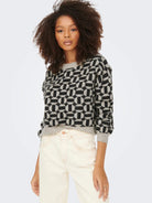 Only ONLGEO Maglione Donna Grigio Oatmeal 15268015 Oatmeal MELANGE ONLY 