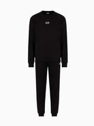 EA7 Emporio Armani Tuta Core Identity in misto cotone Uomo Nero 8NPV66 PJVTZ 1200 EA7 EMPORIO ARMANI 