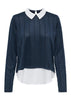 Jacqueline De Yong Top Donna Tonsy Blu