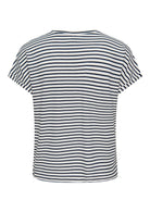 Jacqueline De Yong Top Donna Sissi Bianco e Blu 15325267 Cloud Dancer SKY CAPTAIN JACQUELINE DE YONG 