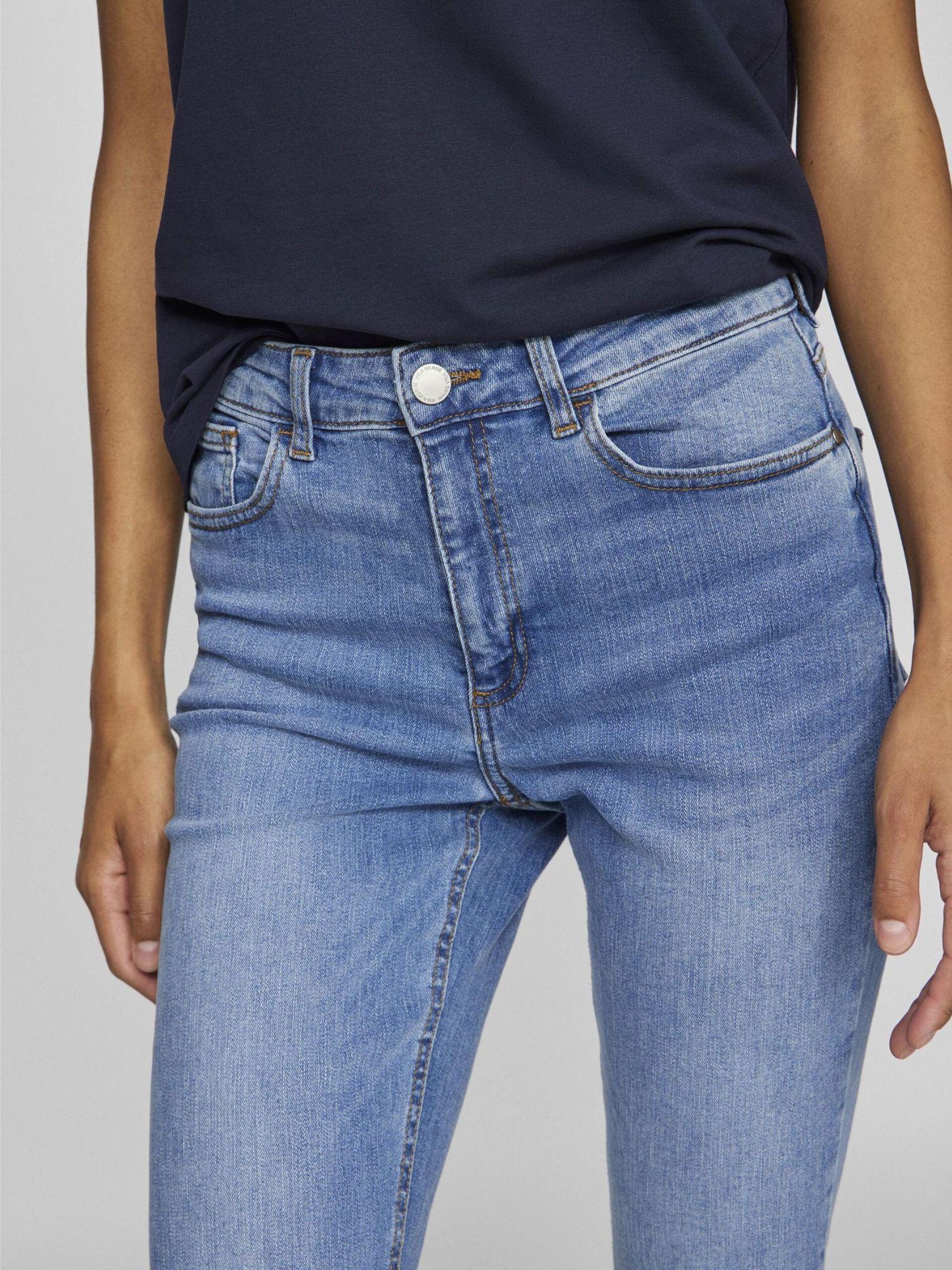 Vila Pantaloni a Zampa Donna Light Blue Vibetty 14105100 Light Blue Denim VILA 