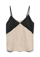 Vero Moda Top Donna Joi Nero e Grigio Cemento 10341487 Black CEMENT CONTRAST VERO MODA 
