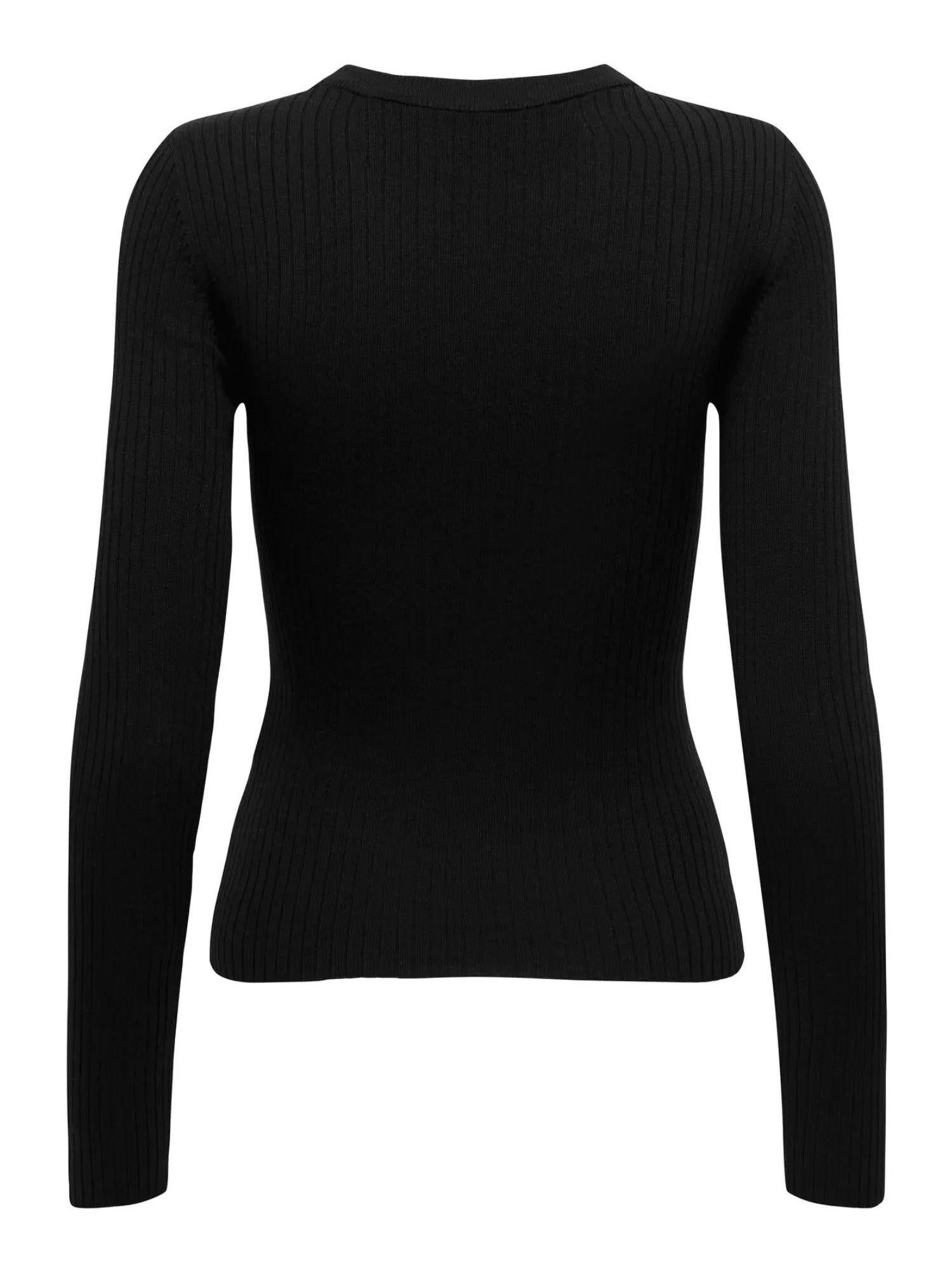 Jacqueline De Yong Maglione Donna Plum Nero 15277223 Black JACQUELINE DE YONG 