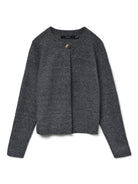 Vero Moda VMMARINA Cardigan in Maglia Donna Grey Dark Grey Melange 10331339 Dark Grey Melange VERO MODA 