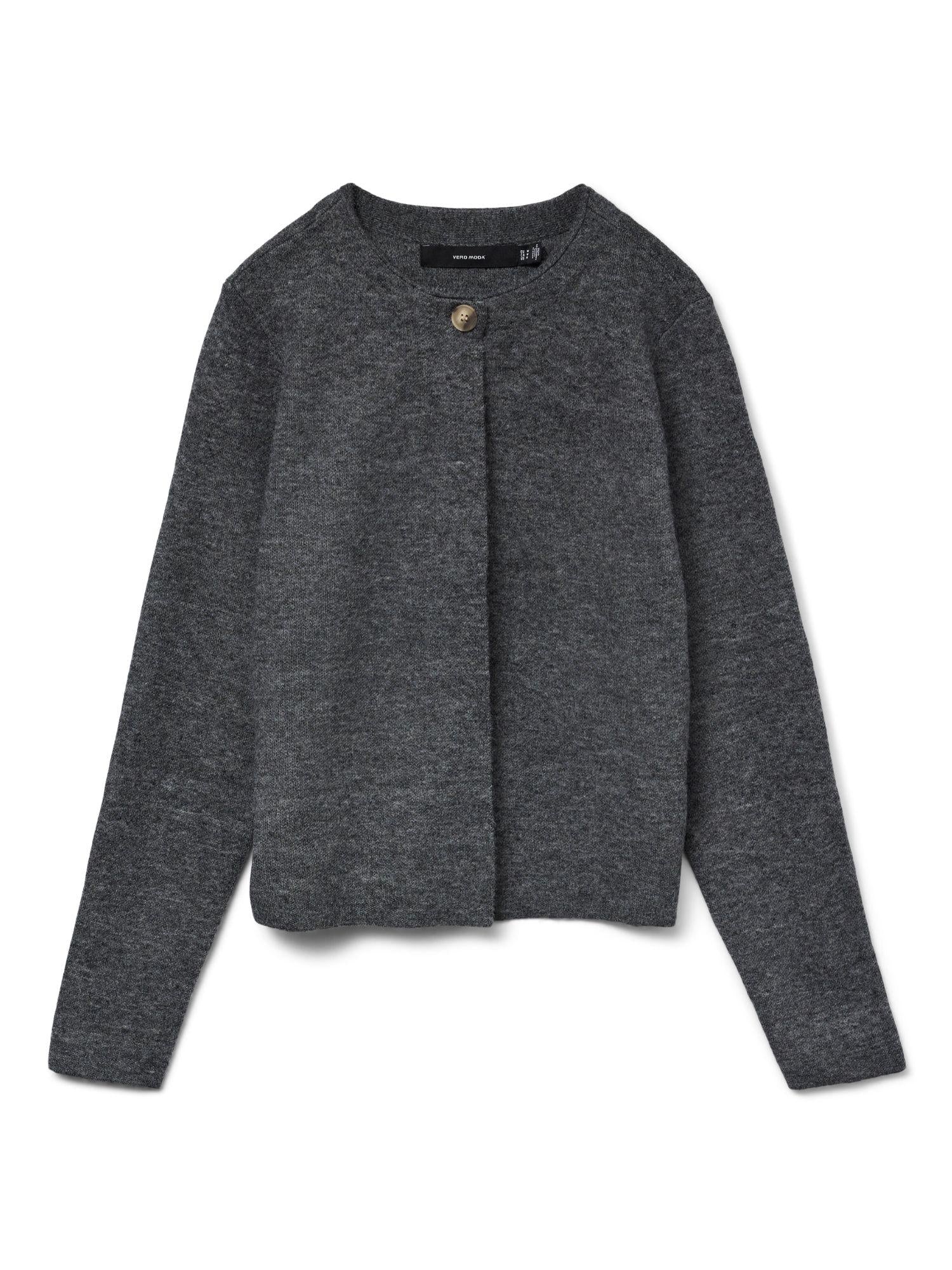 Vero Moda VMMARINA Cardigan in Maglia Donna Grey Dark Grey Melange 10331339 Dark Grey Melange VERO MODA 