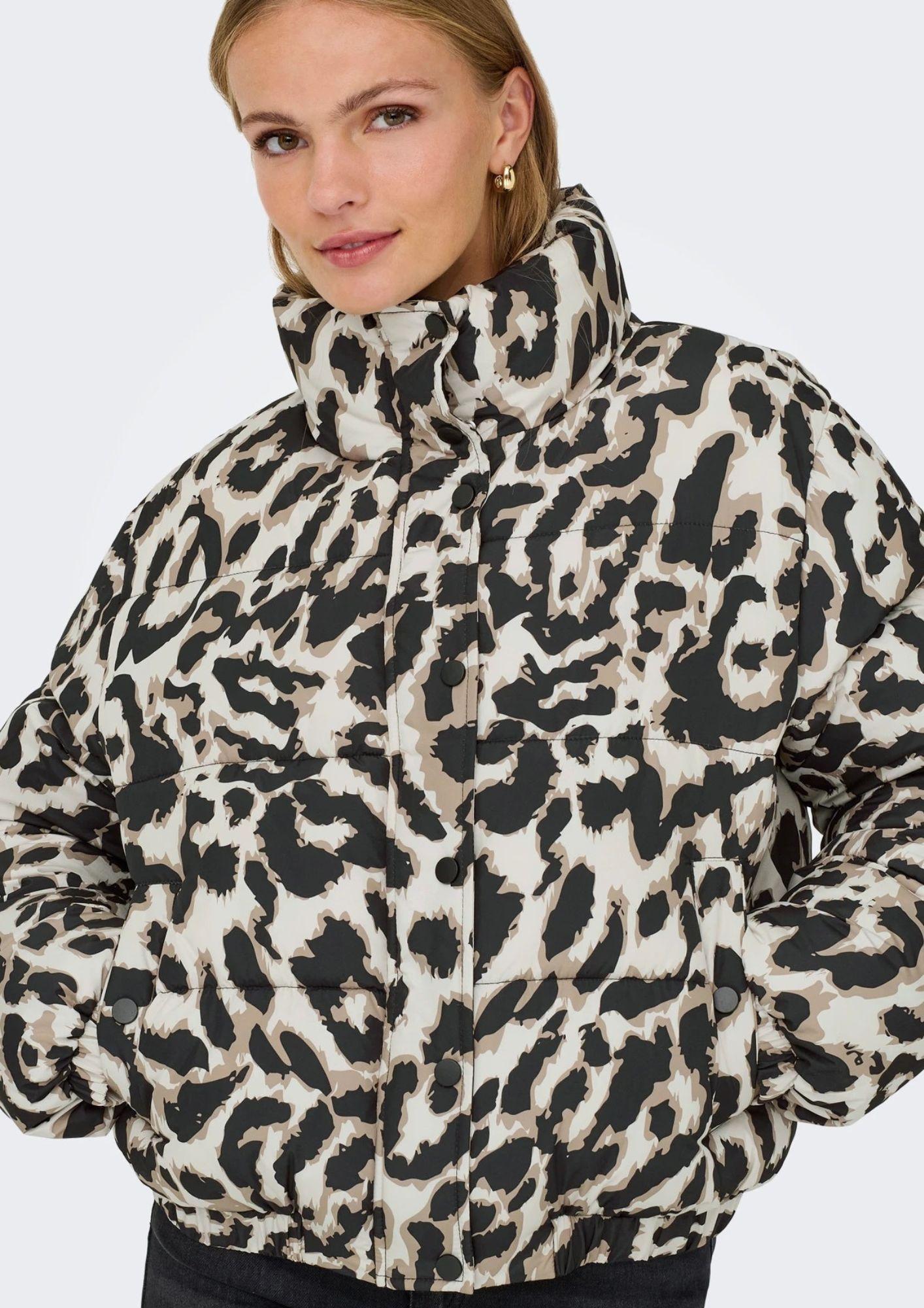 Jacqueline De Yong Giubbinbo Donna Moon Beige Animalier 15353988 Moonbeam TIGERS EYE-BLACK LEO JACQUELINE DE YONG 
