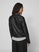 Vila Giacca Donna Biker Nero Vicara 14044851 Black VILA 