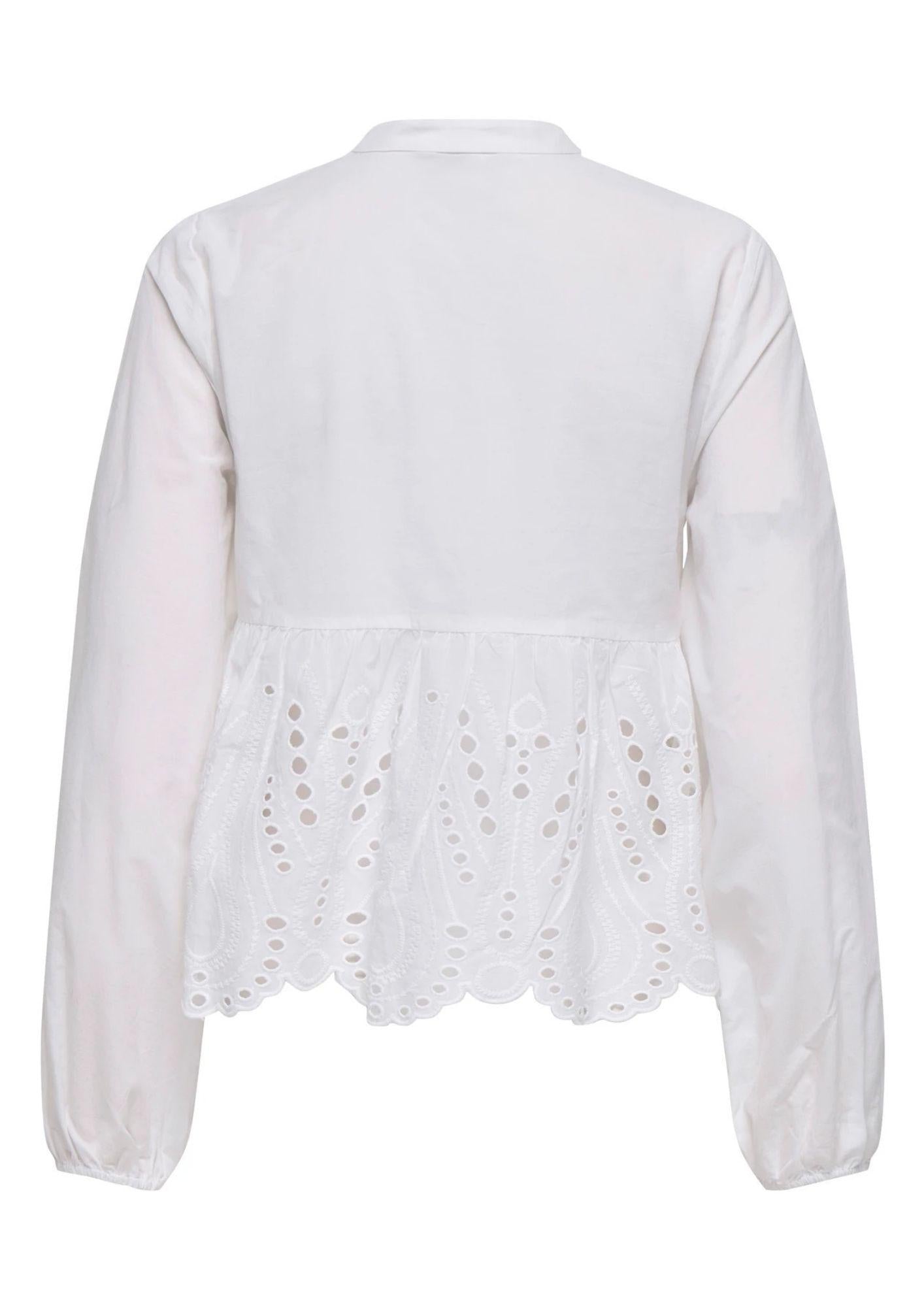 Only Camicia Donna Dewina Bianca 15366728 Bright White ONLY 