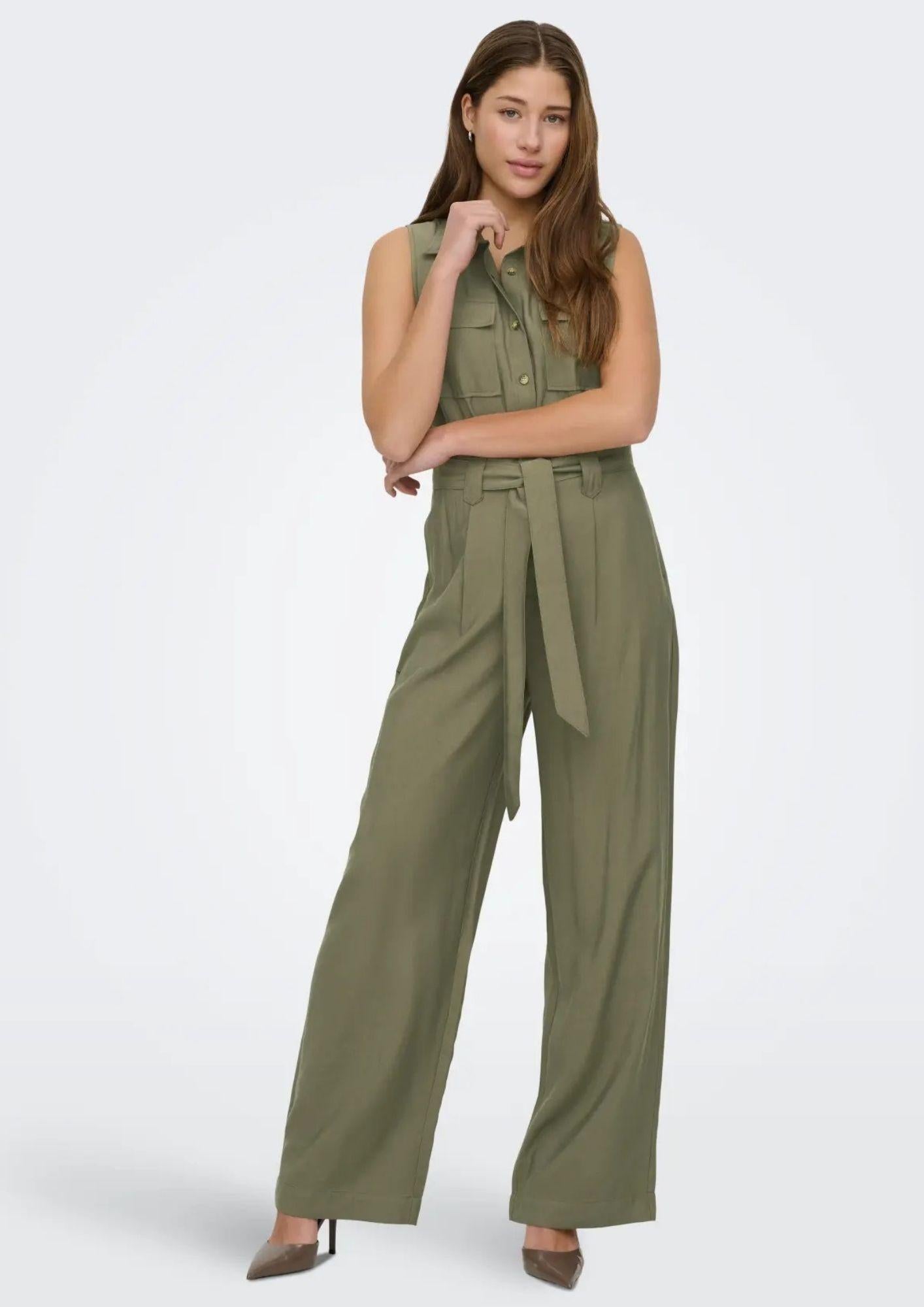 Only Tuta Donna Tila Verde 15367397 Stone Gray ONLY 