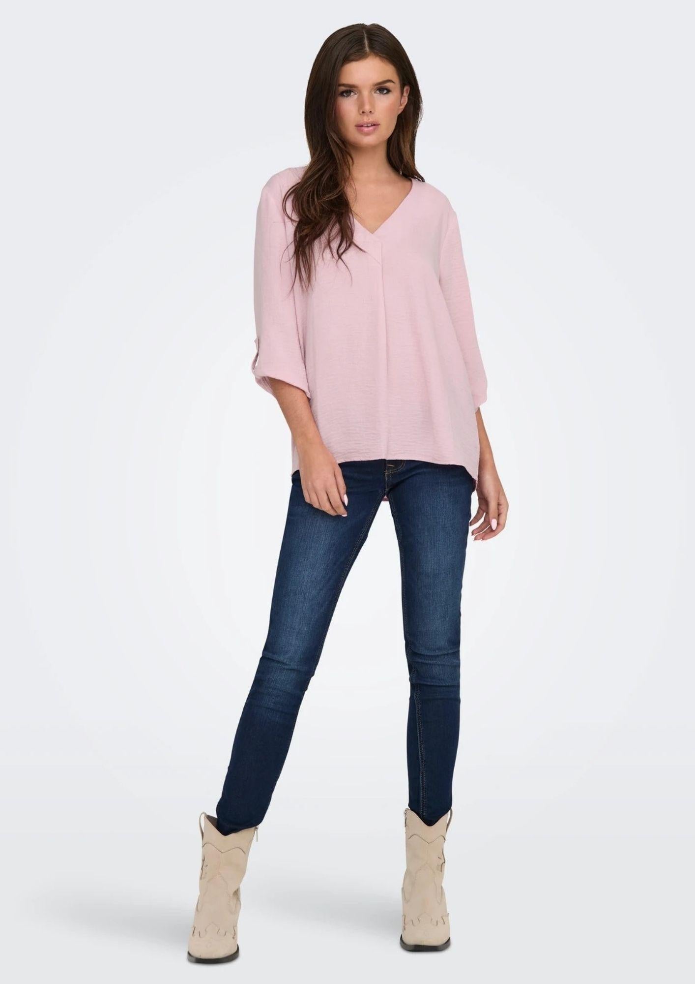 Jacqueline De Yong Top Donna Divya Rosa Malva 15226911 Bleached Mauve JACQUELINE DE YONG 