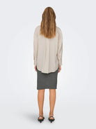 Only ONLZAZIMA Camicia Donna Bianco Antique White 15272523 Antique White ONLY 