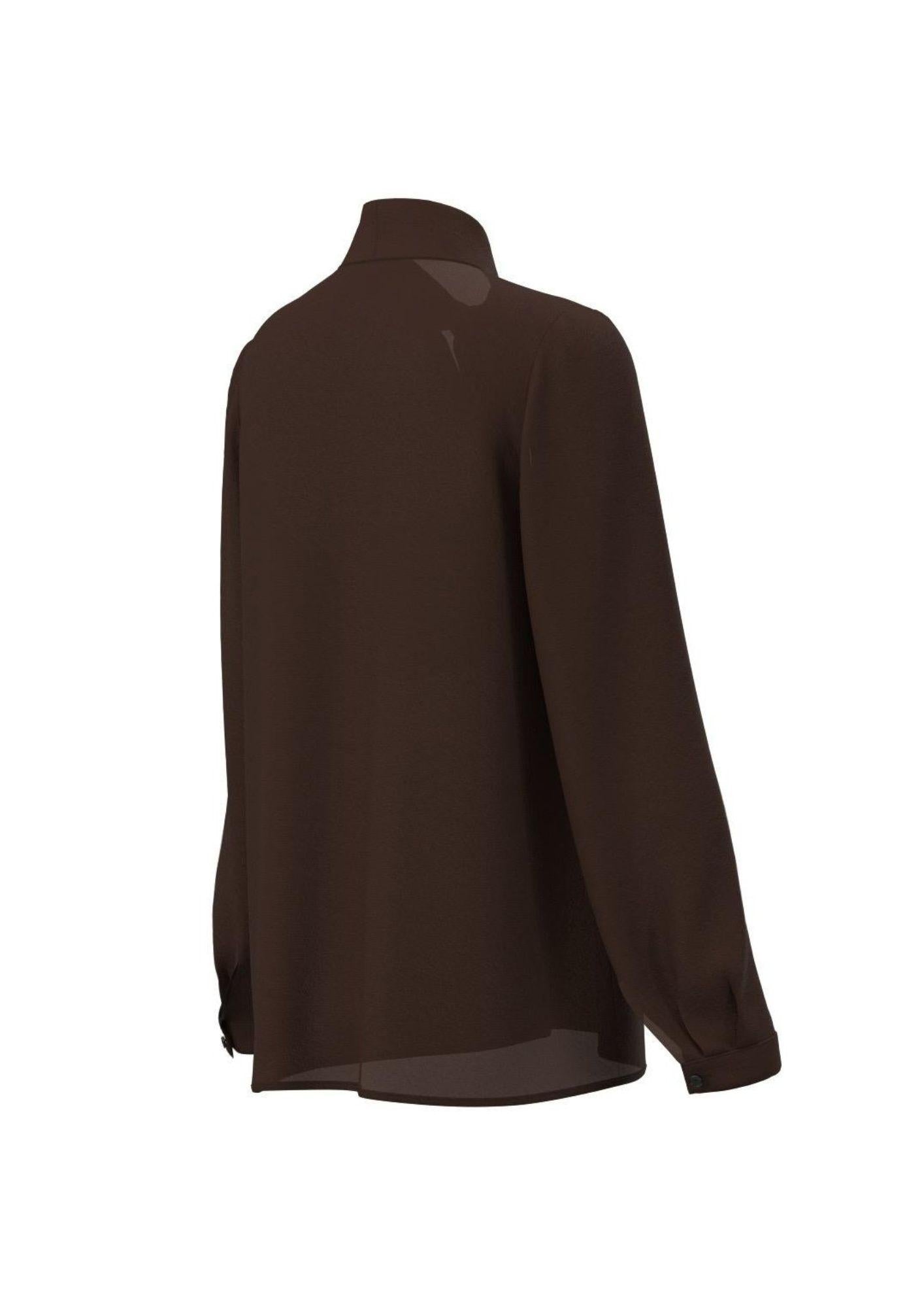 Emme Marella Camicia Donna Alibi Marrone Moro 2525116111200 005 EMME MARELLA 