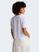 The North Face T-Shirt Donna Bianca Evolution Simple Dome Cropped Relaxed NF0A8FDH FN4 THE NORTH FACE 