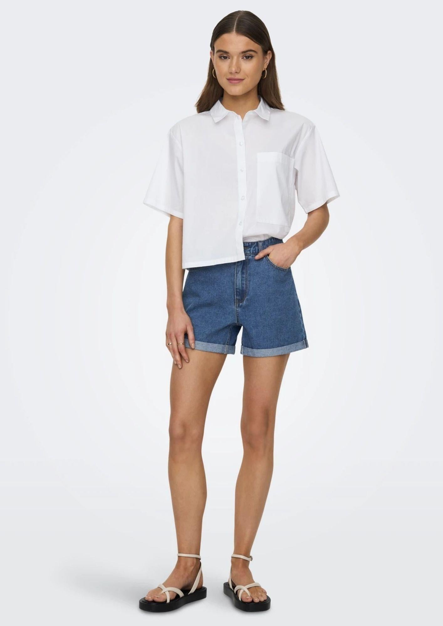 Only Shorts Donna Vega Medium Blu Denim 15230571 Medium Blue Denim ONLY 