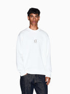 Armani Exchange Felpa girocollo con logo ricamato Uomo Bianco XM000368 AF10818 U0009 ARMANI EXCHANGE 