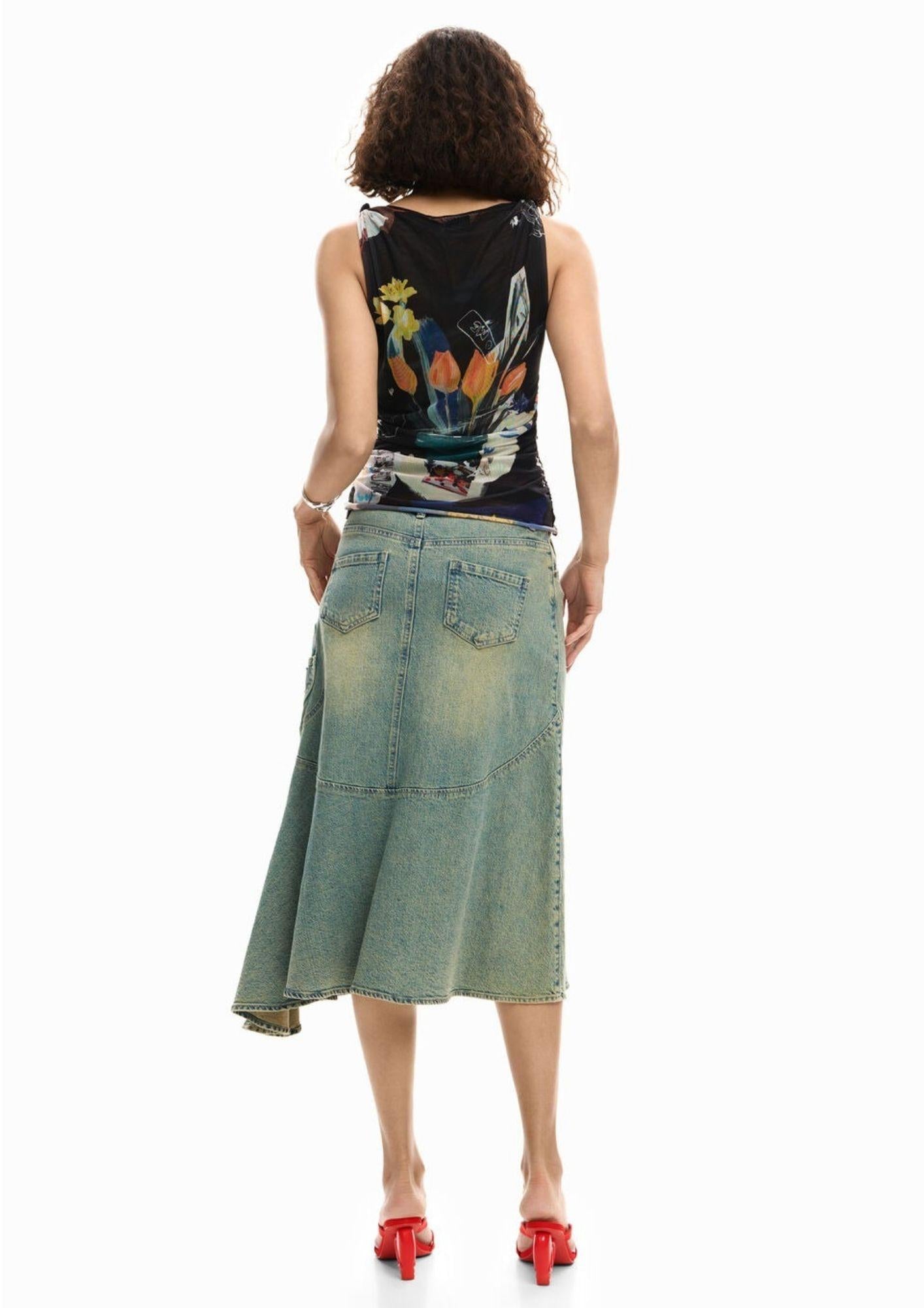 Desigiual T-Shirt Donna Bruselas Nera 26SWTK14 2000 DESIGUAL 