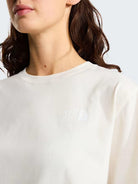 The North Face T-Shirt Donna White Dune Evolution NSE Box Relaxed NF0A8B6W QLI THE NORTH FACE 