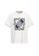Emme Marella T-Shirt Donna Emmparaggi Bianca Stampa Mattonella 2615971082200 002 EMME MARELLA 