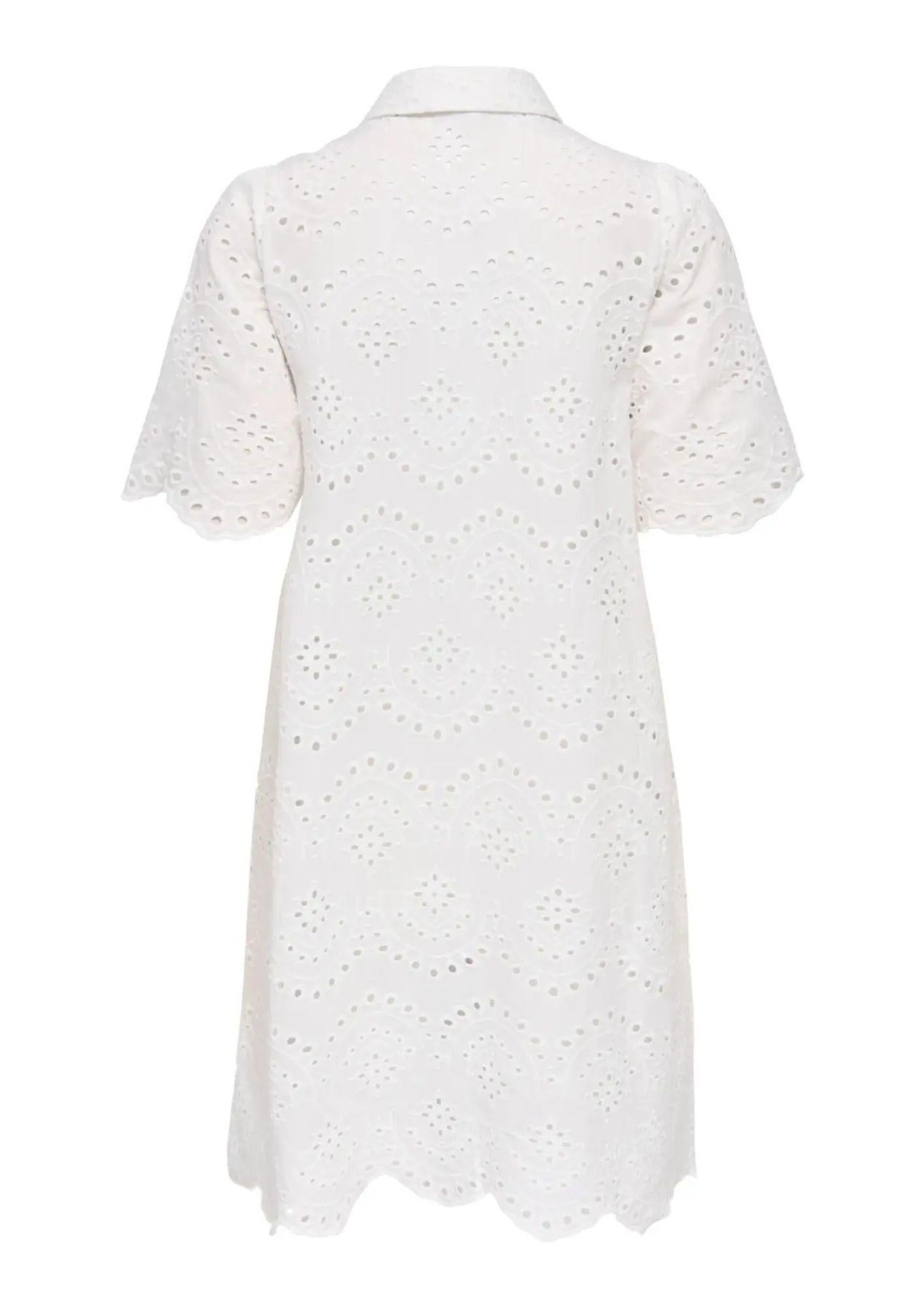 Only Abito Donna Valais Bianco 15357653 Cloud Dancer ONLY 