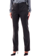 Emme Marella Pantalone Donna Micron Grigio Gessato 2525136271200 007 EMME MARELLA 