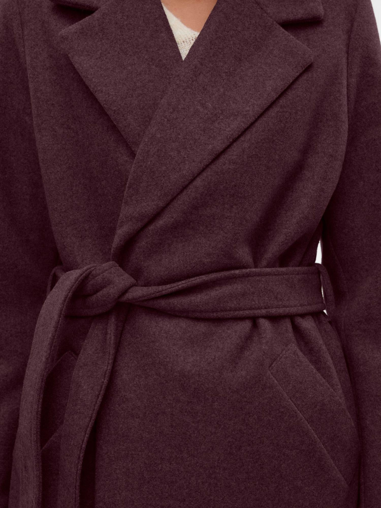 Vero Moda Cappotto Donna Fortuneaya Bordeaux 10278330 Winetasting MELANGE VERO MODA 