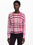 Desigual Maglione a righe mikado Donna Rosa 25WWJF41 3049 DESIGUAL 