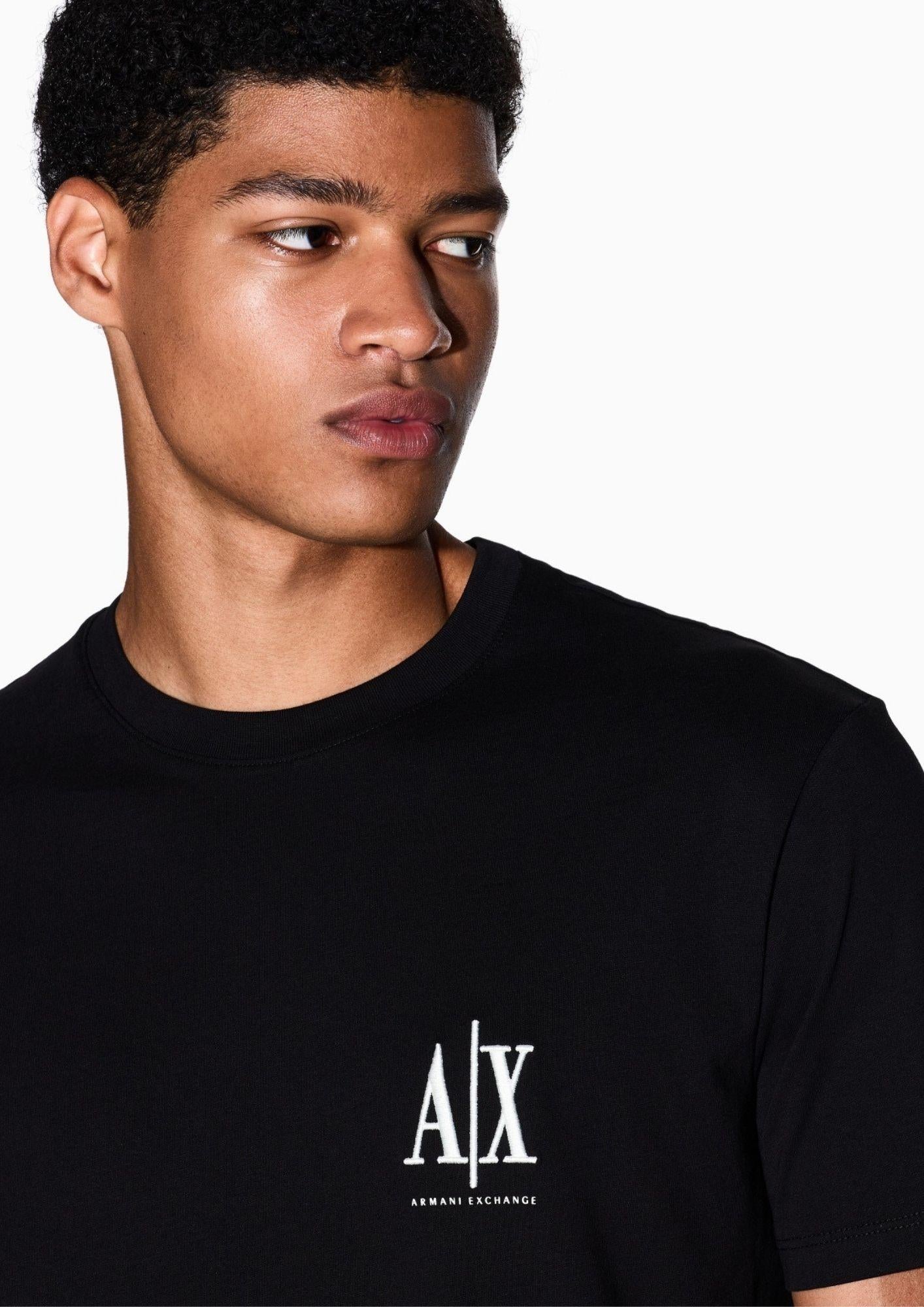 Armani Exchange T-Shirt Uomo Nera XM000365 AF12308 UC001 ARMANI EXCHANGE 