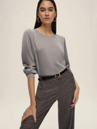 Emme Marella Blusa Donna Albero Grigio Chiaro 2525116022200 008 EMME MARELLA 